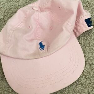 Pink polo hat